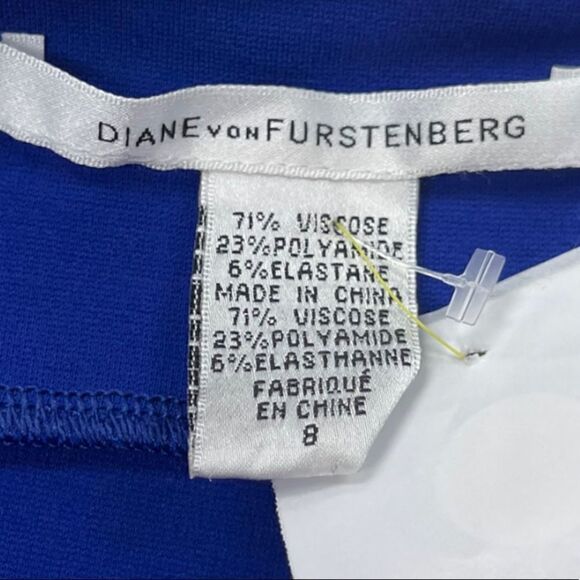 Diane VonFurstenberg Tiered Blue Dress size 8 Blue - Picture 6 of 8